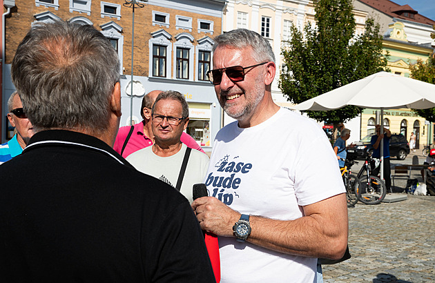 Napadení Babiše je akt současné vlády, prohlásil Metnar na mítinku v Hranicích