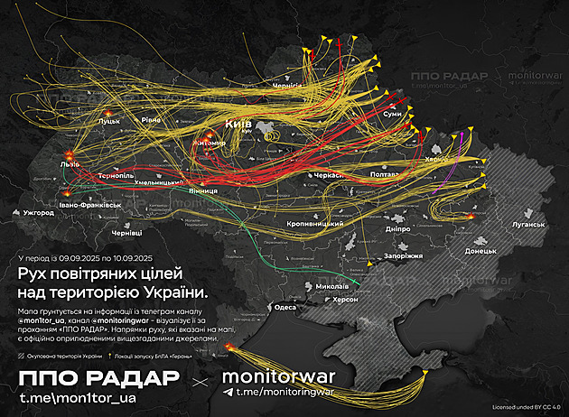 Do Polska mířilo nejméně osm dronů, řekl Zelenskyj. Mluví o eskalaci války