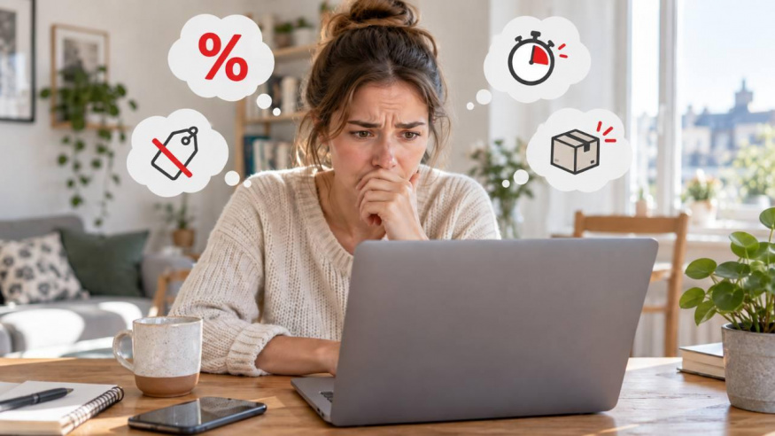 Poslední kus, obří sleva a časovač. Takhle e-shopy útočí na vaše peníze